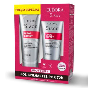 Combo Siàge Glow Expert Shampoo 250ml e Condicionador 125ml Eudora