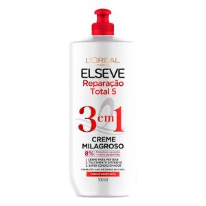 Creme Milagroso Elseve 3 em 1 Reparação Total 5 Com 500ml L'Oreal Paris