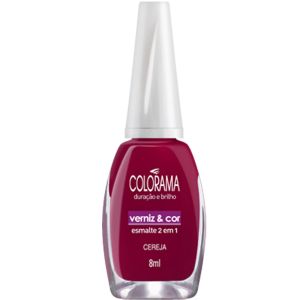 Esmalte Colorama Verniz E Cor Cereja 8Ml
