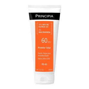 Protetor Solar Fps60 29% Mix De Filtros UV E 2% Niacinamida Ps-03 Principia 200ml