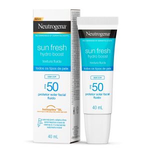 Neutrogena Protetor Solar Facial Sun Fresh Hydro Boost FPS 50 Sem Cor Com 40ml