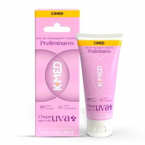 Gel de Massagem Corporal Preliminares K-Med Chupa Que é de Uva 50g