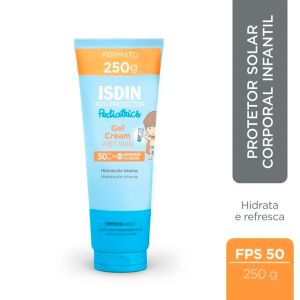Protetor Solar Infantil Isdin Pediatrics Gel Cream Wet Skin FPS 50 250g