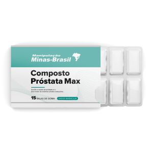 Composto Prostata Max Com 15 Balas De Goma Sabor Maracujá