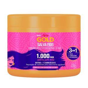 Creme Multifuncional 3 em 1 Niely Gold Salva Fios Antiquebra 430g
