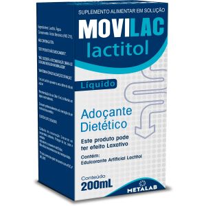 Adoçante Dietético Movilac Lactitol 200ml Metalab