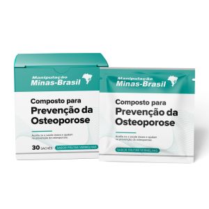 Composto Para Prevenção Da Osteoporose Sabor Frutas Vermelhas Com 30 Sachês