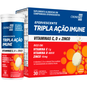 Cronovit Tripla Ação Imune Com 30 Comprimidos