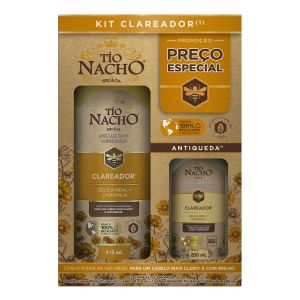 Kit Tio Nacho Camomila Clareador Antiqueda Shampoo 415ml + Condicionador 200ml