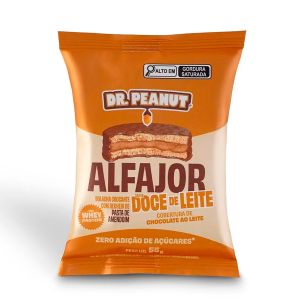 Alfajor Sabor Doce de Leite Com Cobertura de Chocolate ao Leite 55g Dr. Peanut