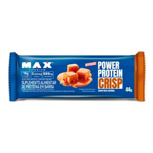 Power Protein Crisp Sabor Milk Caramel Com 44G Max Titanium