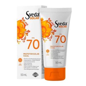Protetor Solar Facial E Corporal FPS 70 Com 50ml Sveda