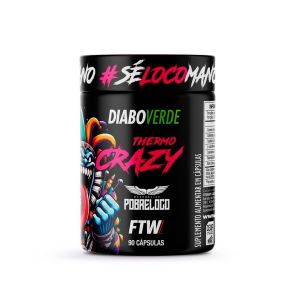 Pre Treino Diabo Verde Thermo Crazy Com 90 Capsulas FTW