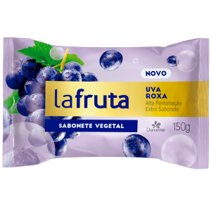 Sabonete Em Barra Vegetal Davene La Fruta Uva Roxa 150g