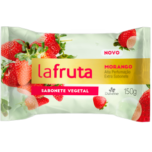 Sabonete Em Barra Vegetal Davene La Fruta Morango 150g