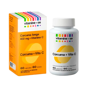 Vitamina C Com Cúrcuma Vitamine-se 60 cápsulas