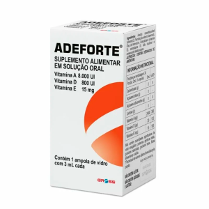 Polivitamínico Adeforte 8.000UI Com 1 Ampola de 3ml