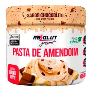 Pasta de Amendoim Gourmet Recheada 650g Absolut  Sabor Chocoblito