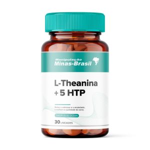 Pastilhas De L-Theanina 100Mg E 5 Htp 100Mg Com 30 Unidades Sabor Blue Ocean