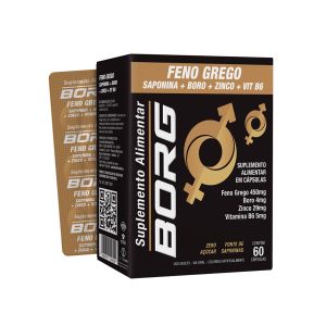 Suplemento Alimentar Borg Feno Grego Com 60 Cápsulas