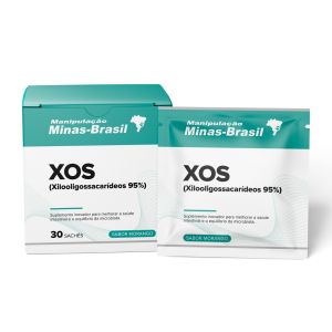 Xos (Xilooligossacarídeos 95%) Sabor Morango Com 30 Sachês