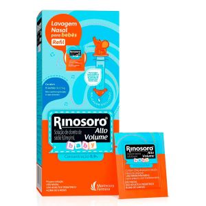 Rinosoro Alto Volume Baby 9mg/ml Pó para Solução Nasal Refil Com 15 sachês