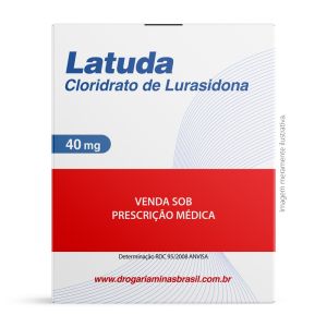 Latuda Cloridrato de Lurasidona 40mg Com 60 Comprimidos Daiichi Sankyo