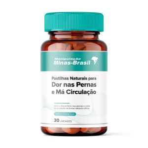 Pastilhas Naturais Para Dor Nas Pernas E Má Circulação 30 Unidades Sabor Maracujá