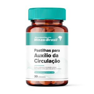 Pastilhas Para Auxílio Da Circulação Com 30 Unidades Sabor Frutas Vermelhas