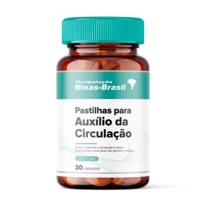 Pastilhas Para Auxílio Da Circulação Com 30 Unidades Sabor Limão