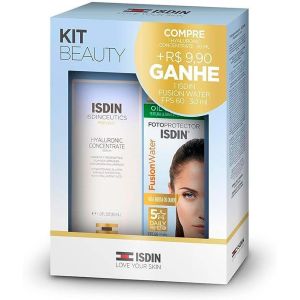 Kit Isdin Sérum Hyaluronic Concentrate 30ml + Protetor Solar Facial Fusion Water Fps 60 30ml
