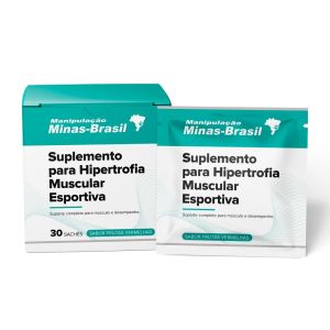 Suplemento Para Hipertrofia Muscular Esportiva Sabor Frutas Vermelhas Com 30 Sachês