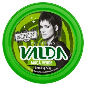 Pastilhas Valda Beetle Juice Sabor Maçã Verde Mentolada 50g