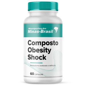 Composto Obesity Shock Com 60 Cápsulas
