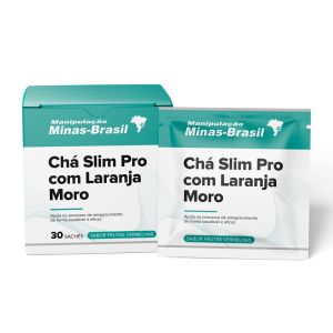 Chá Slim Pro Com Laranja Moro 30 Sachês Sabor Frutas Vermelhas