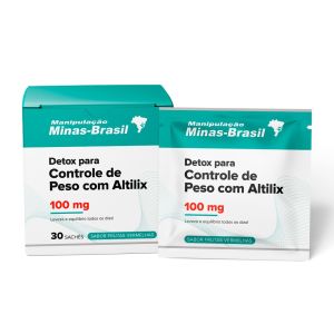 Sachê Detox Para Controle De Peso Com Altilix 100Mg Sabor Frutas Vermelhas Com 30 Sachês