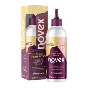 Tônico Capilar de Crescimento Novex Longo Poderoso 12 em 1 100ml