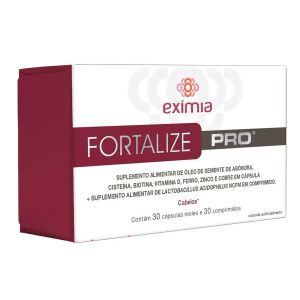 Suplemento Alimentar Exímia Fortalize Pro 30 Cápsulas Moles e 30 Comprimidos