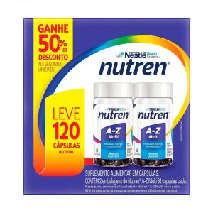 Suplemento Alimentar Nutren Multivitamínico A-Z 2 Unidades 60 Cápsulas Cada