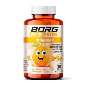 Borg Gummy Kids Vitamina C Laranja Com 30 Gomas Mastigáveis
