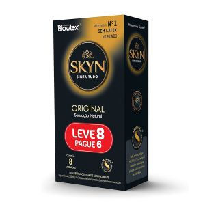 Preservativo Skyn Com 8 Unidades Original Blowtex