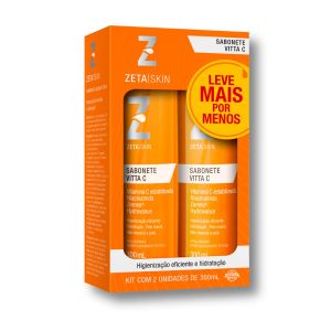 Kit Sabonete Facial Vitta C Com 2 Unidades Zeta Skin