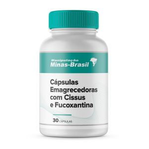 Cápsulas Emagrecedoras Com Cissus E Fucoxantina 30 Cápsulas