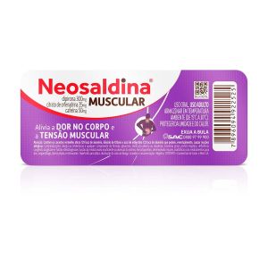 Neosaldina Muscular Dipirona 300mg + Cafeína 50mg + Citrato de Orfenadrina 35mg Com 10 Comprimidos Neosaldina