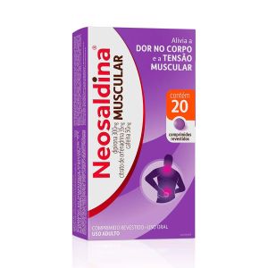 Neosaldina Muscular Dipirona 300mg + Cafeína 50mg + Citrato de Orfenadrina 35mg Com 20 Comprimidos Neosaldina