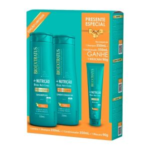 Kit Shampoo + Condicionador + Máscara/ + Nutrição Bio Extratus