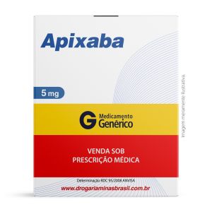 Apixaba 5mg Com 60 Comprimidos Revestidos Genérico Ems