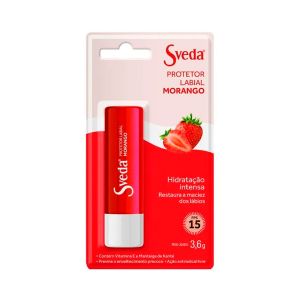 Protetor Labial Fps15 3,6g Morango Sveda