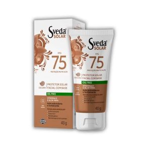 Protetor Solar Facial Fps75 40g Escura Sveda
