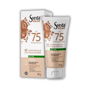 Protetor Solar Facial Fps75 40g Claro Sveda